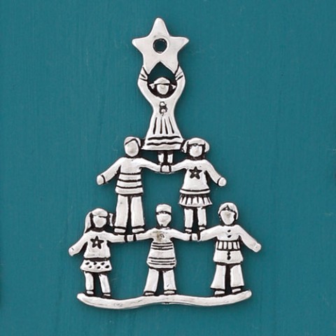 Kid Tree Peace Global Giving Ornament